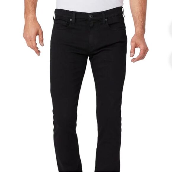 Men’s Paige LENNOX SLIM FIT JEANS IN BLACK SHADOW - Picture 1 of 8